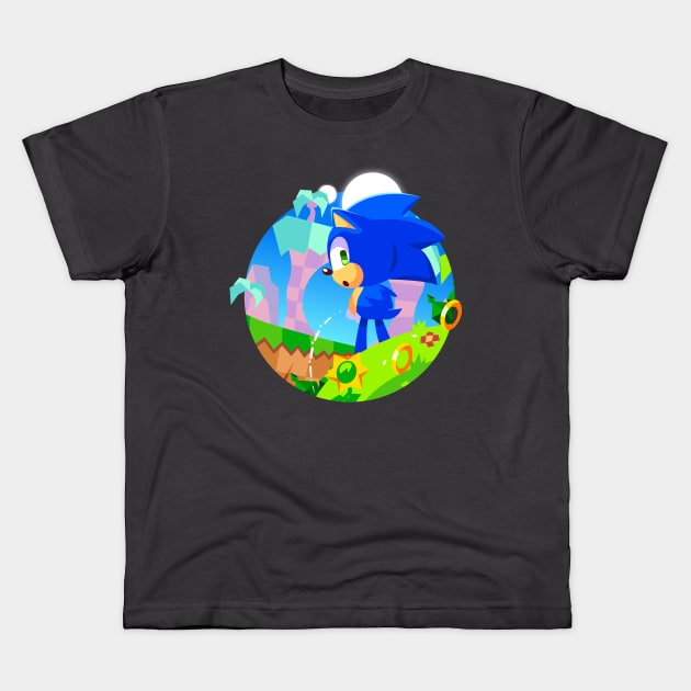 Sonic Surprise Kids T-Shirt by lolo_aburto